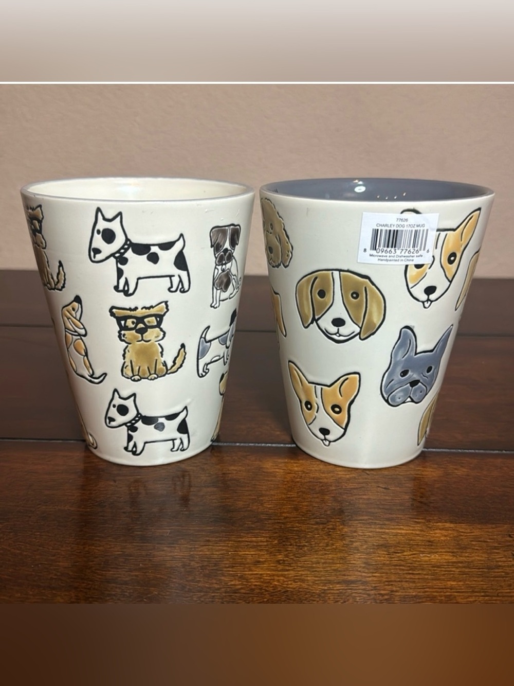 NWT Dog Mom Mug Set 17 oz Gift Set “My Kids Have Paws” - Picture 2 of 9